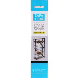 Confortime Zapatero de Metal para 21 Pares, 55.5 x 25 x 95 cm (6 Unidades)