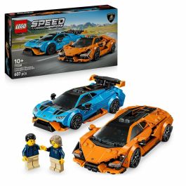 LEGO 77238 Speed Champions Lamborghini Revuelto y Huracán STO, Coche de Juguete, Set de Construcción 607 Piezas, 10+ Años
