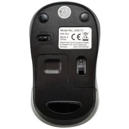 Equip Ratón Inalámbrico Óptico Wireless 2.4Ghz, 1200DPI, Plug and Play, Diseño Ergonómico para Diestros y Zurdos, Batería 300mAh