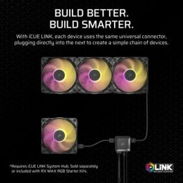 Corsair CO-9051034-WW Kit de inicio de triple ventilador iCUE LINK RX120 RGB Max para Refrigeración de PC