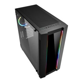 Sharkoon CA200G Torre Midi ATX E-ATX Negro con Cristal Puertas Frontales USB Tipo C