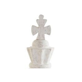 DKD Home Decor Figura Ajedrez Blanco Marron Negro 12 x 48 x 12 cm (2 Unidades)