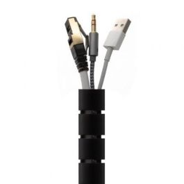 Aisens Organizador de cables en espiral 25 mm, 2.0M, Negro