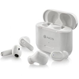 Auriculares Bluetooth NGS Ártica Duo con estuche de carga/ Autonomía 5h/ Blancos Auriculares Bluetooth NGS Ártica Duo con estuche de carga/ Autonomía 5h/ Blancos