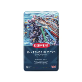Derwent Barra Acuarelable Inktense Caja Metálica de 12 Unidades Colores Surtidos, Trazos Vivos Solubles en Agua Precio: 33.4999995. SKU: B14A3RANQP