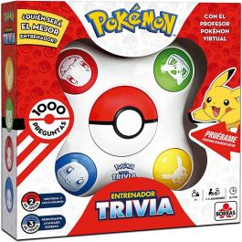Pokemon Juego de Mesa Trivia Entrenador: ¿Quién Será el Mejor? | Edad 7+ años, Requiere 3 pilas LR6 (no incluidas), Idiomas ES/EN