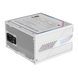 GIGABYTE Fuente de Alimentación AORUS ELITE P1000W ICE 28200-AE10W-1EUR, 1000W, 80 PLUS Platinum, Modular, ATX 3.0, Blanco