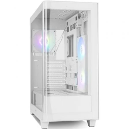 Nox Caja Gaming Semitorre Hummer ETHER Blanca con Panel de Cristal Templado y 3 Ventiladores ARGB PWM | NXHUMMERETHERWH Precio: 105.50000043. SKU: B17Q83PJ78