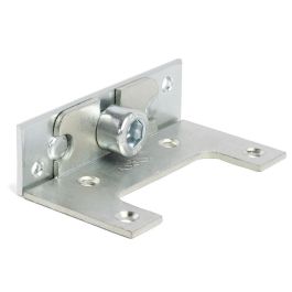 Q&Q Ynka L80 Zn- Enganche para Larguero de Cama 80mm con Tornillo Allen DIN 912 M-10x16mm de Hierro Zincado