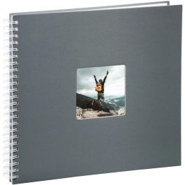 Hama 2113 Álbum Espiral Fine Art, 50 Páginas Blancas, 36x32 cm, Gris