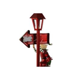 DKD Home Decor Figura Navidad Tradicional Farola elfo Multicolor Resina LED 28.5 x 81 x 35 cm