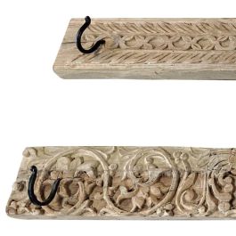 DKD Home Decor Perchero Pared Item Home 4 x 15 x 120 cm Madera Tallada