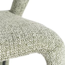 Silla Jaspeado Verde Tejido Salón 52,50 X 59 X 79 cm