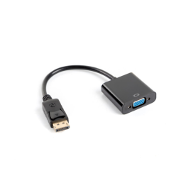 Lanberg AD-0002-BK Adaptador de Cable de Vídeo VGA (D-Sub) a DisplayPort 0,2m Negro Precio: 7.49999987. SKU: S5604053