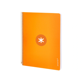 Antartik Cuaderno espiral A4 micro tapa dura 80 hojas 100gr cuadro 5mm color mostaza