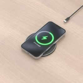 Aisens ASCH-15W1WC058-BK Base de Carga Inalámbrica 15W USB-C para Móvil Qi Negro