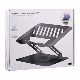 Soporte para Portátil T'NB iClick Metal Innovador y funcional Rotación de 360º Soporte para Portátil T'NB iClick Metal Innovador y funcional Rotación de 360º