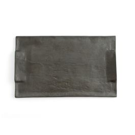 Quid Bandeja Rectangular Cerámica Mineral Gres 30x18 cm Negro 6 Unidades Texturizada Alta Resistencia Fabricada España Apta Lavavajillas y Microondas Precio: 60.88999994. SKU: S2708277