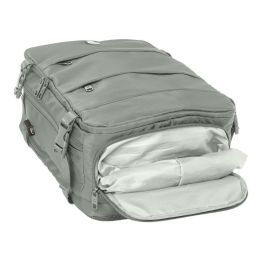 Safta Mochila de Viaje y Cabina para Portátil de 15,6 pulgadas, con Licencia Oficial Real Madrid, Color Gris - Medidas 29x44x19 cm