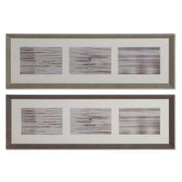 Marco Multifoto Urban DKD Home Decor Natural Marron 3 x 18 x 56 cm (2 Unidades) Precio: 17.5899999. SKU: B16V5NPD4Z