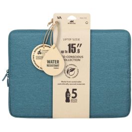 Rivacase 7705 Funda para Portátil Suzuka 15.6" Aquamarine de Poliéster, Resistente al Polvo y Rayones