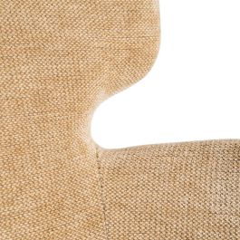 Silla Beige Tejido-Metal Salón 59,50 X 62,50 X 86 cm