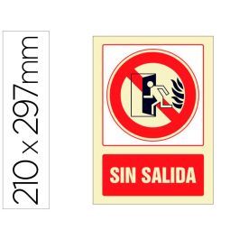 Pictograma Syssa Señal De No Hay Salida En Pvc Fotoluminiscente 210x297 mm Precio: 4.58999948. SKU: B1KBBD52LJ