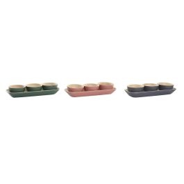 Bol Balines DKD Home Decor Verde Rosa 12.7 x 3.5 x 32 cm Set de 4 (3 Unidades) Precio: 40.49999954. SKU: S3041401