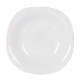 La Mediterranea Vajilla 12 Piezas Cuadrada Opal Colección Palaos Mediana