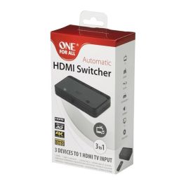 One For All SV1630 CONMUTADOR HDMI FULL HD - 3 dispositivos para 1 entrada de TV HDMI