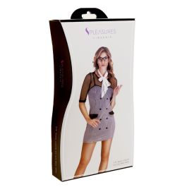 Disfraz Erótico S Pleasures Negro/Blanco Talla única Disfraz Erótico S Pleasures Negro/Blanco Talla única