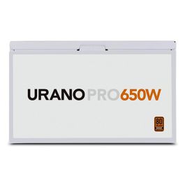 NOX Fuente Alimentación 650W Urano PRO NXURPRO650BZWH 80+Bronze ATX Blanca 12cm