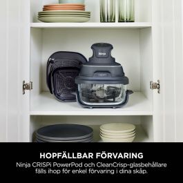 Ninja Freidora sin Aceite Portátil CRISPI NIN0622356307741 Recipientes 1,4 L y 3,8 L 1700 W Azul 4 Programas