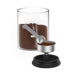 Bialetti Recipiente de Café de Vidrio para 250g de Café, Tapa con Soporte y Cuchara para Aromas