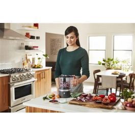 Kitchenaid 5KFCB519 EDG Picadora de Alimentos Inalámbrica Gris Marengo con Batería de 12V y Bol de 1.18L