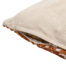 Cojín Blanco-Ocre Algodón / Poliéster 45 X 45 cm