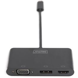 Digitus Adaptador Gráfico USB-C a Display Port/HDMI/VGA