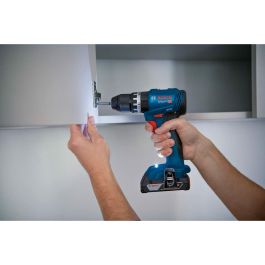 Bosch Professional GSB 18V-45 Taladro percutor a batería, 18V, 2.0Ah, L-Case, 82 piezas