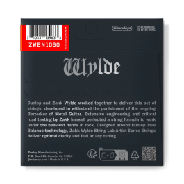 DUNLOP Juego de Cuerdas Guitarra Eléctrica Zakk Wylde 10-60