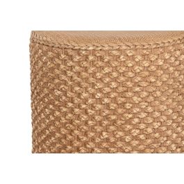 DKD Home Decor Mesita Auxiliar Decorativa Balinesa de Magnesia, Color Marrón Claro, Medidas: 36.5 cm Ancho x 36.5 cm Largo x 44 cm Alto DKD Home Decor Mesita Auxiliar Decorativa Balinesa de Magnesia, Color Marrón Claro, Medidas: 36.5 cm Ancho x 36.5 cm Largo x 44 cm Alto