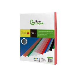 Liderpapel Tapas Polipropileno A4 0.5 mm Rojo Translucido Paquete 100 Unidades