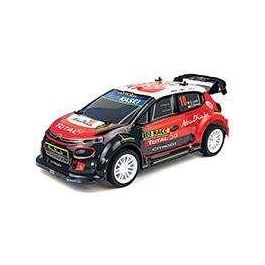 Coche radio control citroën c3 wrc 1:10, emisora 2,4ghz con bateria y cargador usb 42x13x20 cm