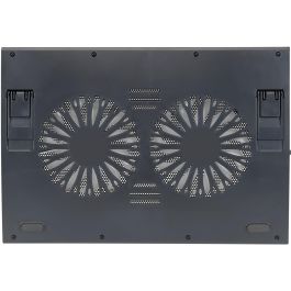 Conceptronic Base Refrigeración para Portátiles hasta 17" con 2 Ventiladores Ultrasilenciosos Ajustable