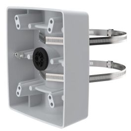 Axis T91B57 Soporte para mástil 100-410mm Universal Aluminio Blanco Resistente a golpes