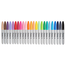 Sharpie Rotulador Permanente Fino Blister 24 Unidades Colores Surtidos