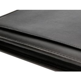 Carpeta Portafolios Cremallera Con Bolsa Para Movil Y Tarjetero Color Negro 260x355 mm