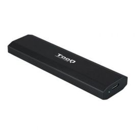 TooQ TQE-2223B Caja Externa para SSD M.2 NVMe/NGFF PCIe USB-C 3.1 Gen2 10Gbps, Sin Tornillos, Aluminio Negro, compatible 2230/2242/2260/2280, hasta 2TB