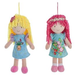 Creaciones Llopis Muñeca Piti 35 cm con pelo de lana, modelos surtidos, material poliéster-acrílico