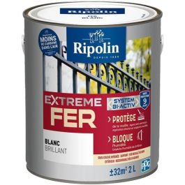 Pintura para hierro - RIPOLIN - 396027 - Blanco - Brillante - 2 L Precio: 92.50000001. SKU: B12FECME6S
