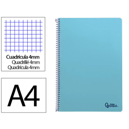 Liderpapel Cuaderno Espiral A4 Smart Tapa Blanda 80 Hojas 75gr Cuadro 4mm con Margen, Celeste Precio: 7.49999987. SKU: B14H2TWENY